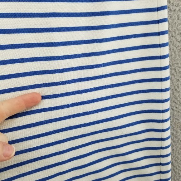 J.CREW Striped Mini Dress Blue White V Neck Cap Sleeve Nautical Pullover Sz XXS - Picture 10 of 10